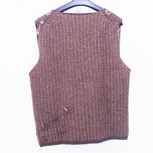 実際に弊社で買取させて頂いたDRIES VAN NOTEN/ドリスヴァンノッテン ライカタグ ウールニットVネックベスト/Mの画像 1枚目