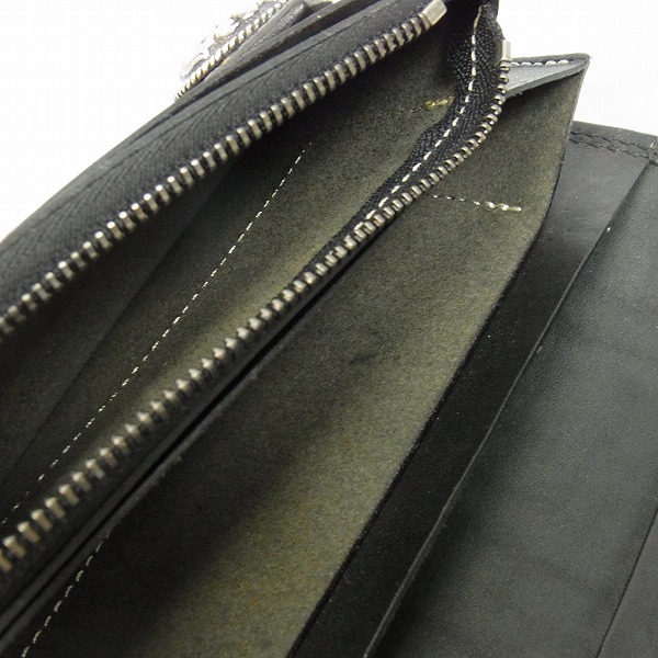 実際に弊社で買取させて頂いたFUNNY/ファニー コンチョボタン クロコダイル レザーロングウォレット/長財布の画像 5枚目