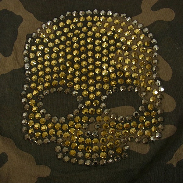 実際に弊社で買取させて頂いたHYDROGEN/ハイドロゲン カモ柄 スタッズスウェット Mの画像 8枚目