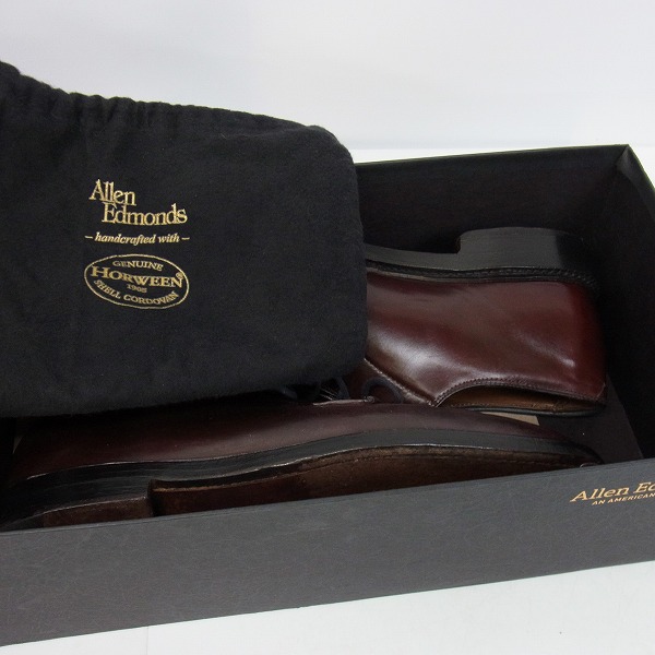 実際に弊社で買取させて頂いたAllen Edmonds/アレンエドモンズ コードバン プレーントゥ レザーシューズ 9591/8.5の画像 8枚目