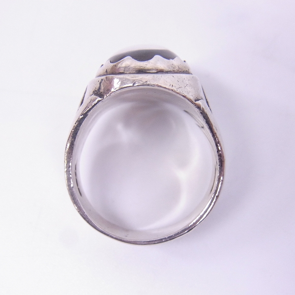 実際に弊社で買取させて頂いたCRAZY PIG/クレイジーピッグ CRYSTAL SKULL/クリスタル スカル リング 23号の画像 7枚目