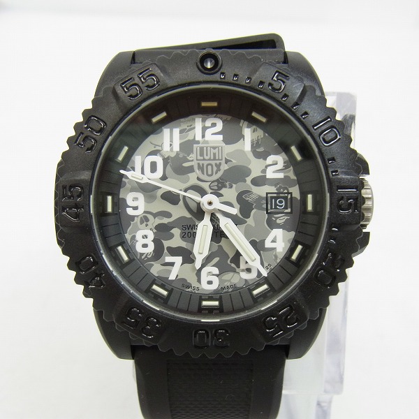 実際に弊社で買取させて頂いたA BATHING APE×Stussy×Luminox/アベイシングエイプ×ステューシー×ルミノックス コラボ 腕時計 