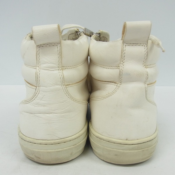 実際に弊社で買取させて頂いたDIESEL BLACK GOLD/ディーゼル ブラックゴールド レザーサイドジップ ハイカットスニーカー/42の画像 1枚目