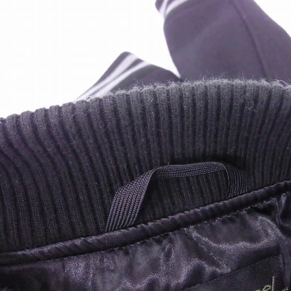 実際に弊社で買取させて頂いたBACKCHANNEL/バックチャンネル 胸ワッペン ウールスタジャン/Lの画像 5枚目