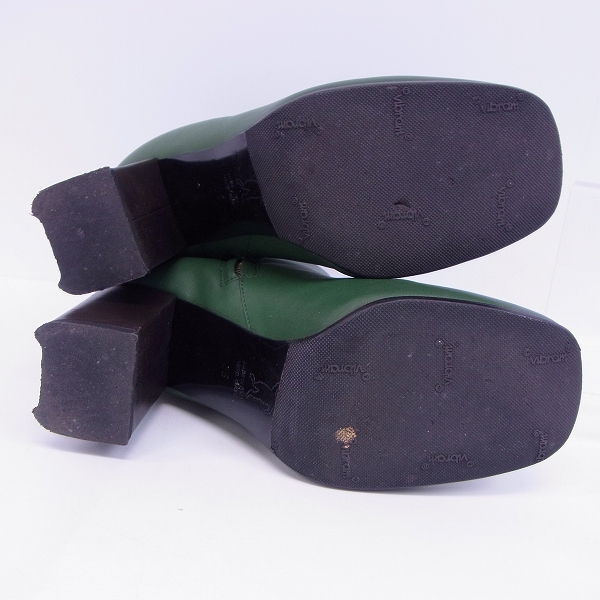 実際に弊社で買取させて頂いたMARNI/マルニ サイドジップブーツ ビブラムソール グリーン 35の画像 2枚目