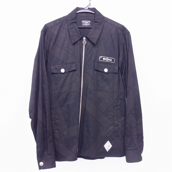 実際に弊社で買取させて頂いたCRIMIE/クライミー ペイズリー総柄 シャツジャケット ホースシュージッパー/L 
