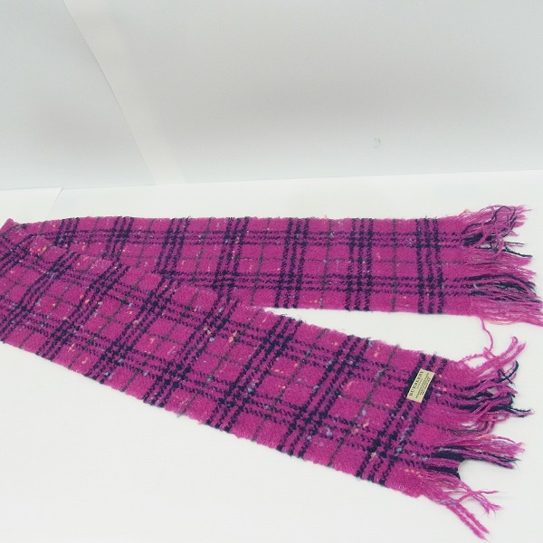 実際に弊社で買取させて頂いたBURBERRY London/バーバリーロンドン メリノウール チェック マフラーの画像 5枚目