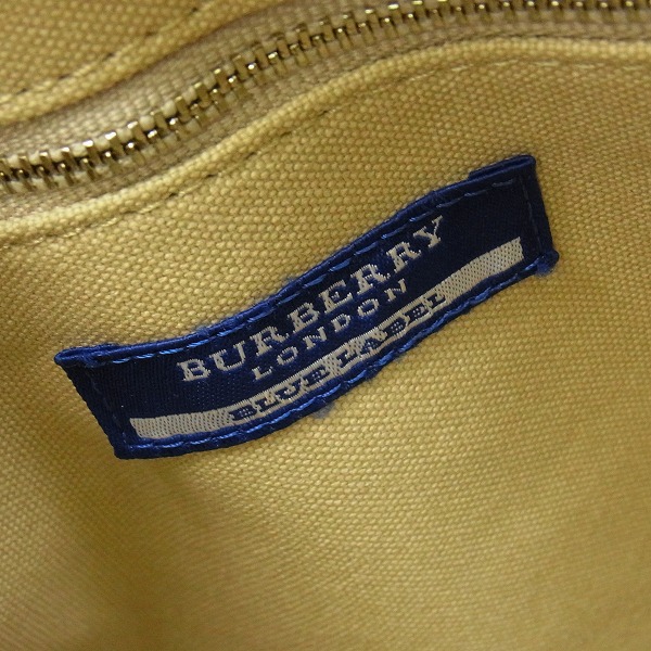 実際に弊社で買取させて頂いたBurberry Blue Label/バーバリーブルーレーベル キャンパス トートバッグ ブラックの画像 4枚目