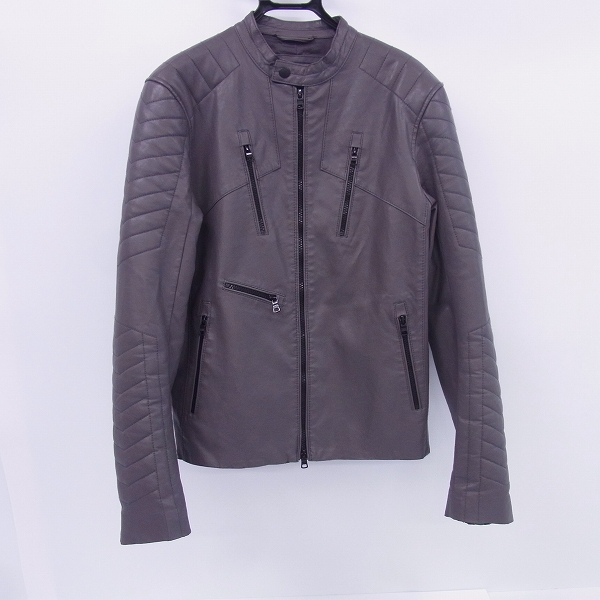 実際に弊社で買取させて頂いたARMANI EXCHANGE/アルマーニエクスチェンジ フェイクレザー ライダースジャケット XS
