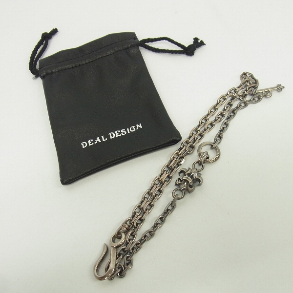 実際に弊社で買取させて頂いたDEALDESIGN/ディールデザイン グランドリリークロスウォレットチェーンの画像 7枚目