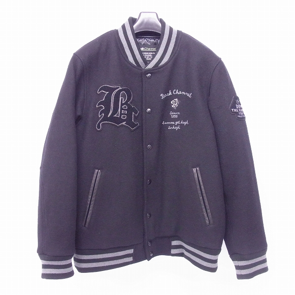 実際に弊社で買取させて頂いたBACKCHANNEL/バックチャンネル 胸ワッペン ウールスタジャン/L