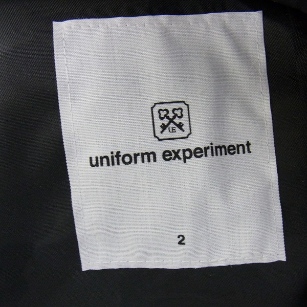 実際に弊社で買取させて頂いたUNIFORM EXPERIMENT/ユニフォームエクスペリメント 16aw STAR HOODED ZIPブルゾン/2の画像 2枚目