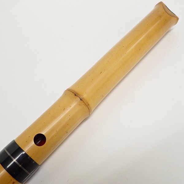 実際に弊社で買取させて頂いた都山流 尺八 昌山銘/井上昌山 銀巻 約48cm/約315g 和楽器の画像 3枚目