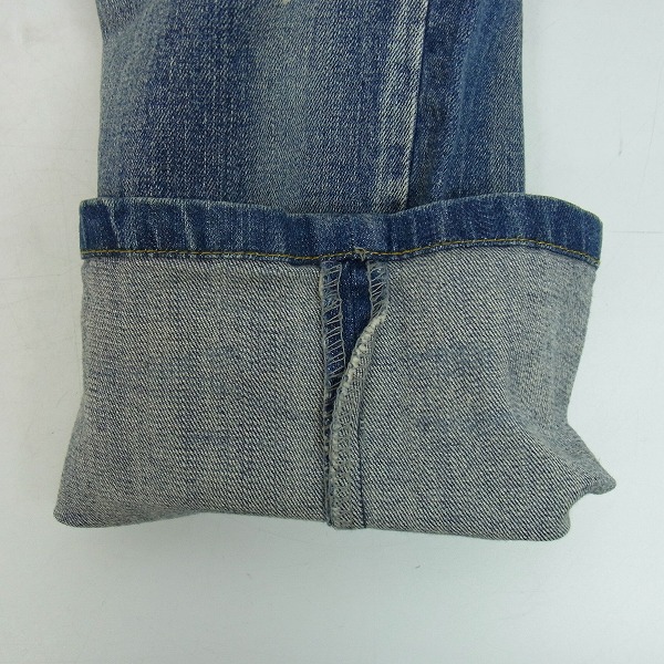 実際に弊社で買取させて頂いた1PIU1UGUALE3 RELAX×NUMBER (N)INE/ウノピュウノウグァーレ×ナンバーナイン ダメージ/リペア加工 デニムパンツ/XLの画像 7枚目