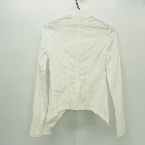 実際に弊社で買取させて頂いたANN DEMEULEMEESTER/アンドゥムルメステール コットンシャツ ホワイト 2801M/34の画像 1枚目