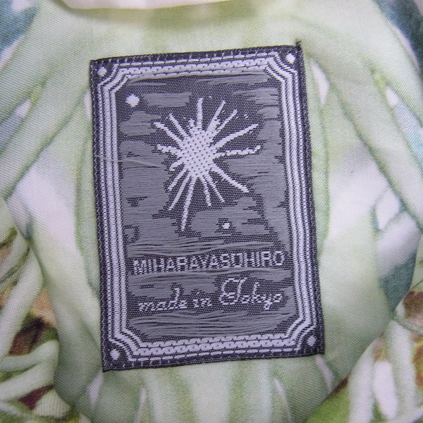 実際に弊社で買取させて頂いたMIHARAYASUHIRO/ミハラヤスヒロ インクジェット 人体フラワー柄シャツ Sの画像 2枚目