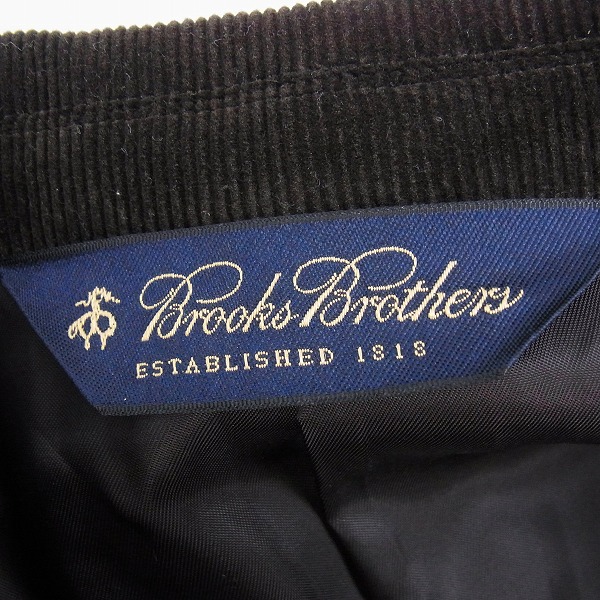 実際に弊社で買取させて頂いたBROOKS BROTHERS/ブルックスブラザーズ コーデュロイ ジャケット ダークブラウン/38の画像 2枚目