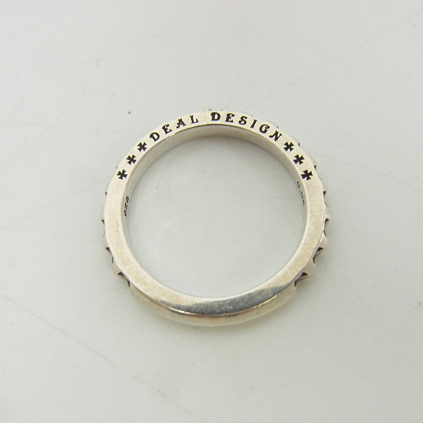 実際に弊社で買取させて頂いたDEALDESIGN/ディールデザイン タイニークロスリング/0.08ダイヤ付き/15号の画像 4枚目