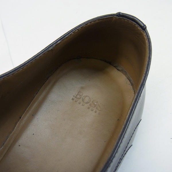 実際に弊社で買取させて頂いたHUGO BOSS/ヒューゴボス メダリオン レザーシューズ 8の画像 4枚目