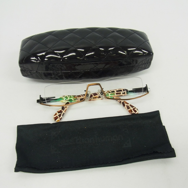 実際に弊社で買取させて頂いたless than human/レスザンヒューマン BRAZIL 眼鏡/メガネフレーム キリン 9610Kの画像 8枚目