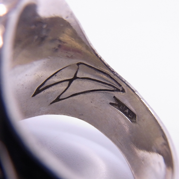 実際に弊社で買取させて頂いたCRAZY PIG/クレイジーピッグ CRYSTAL SKULL/クリスタル スカル リング 23号の画像 6枚目