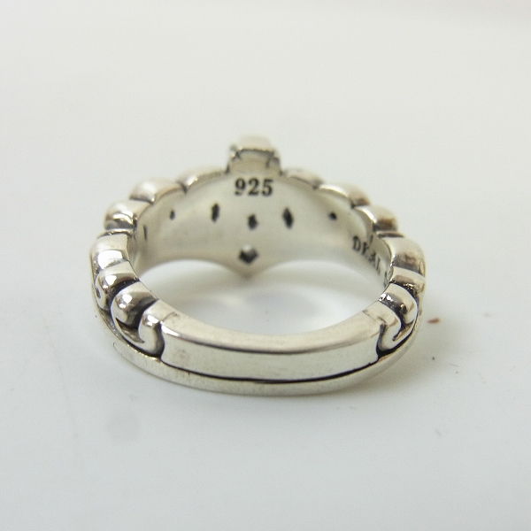 実際に弊社で買取させて頂いたDEALDESIGN/ディールデザイン クラウンクロスリング/9号の画像 3枚目