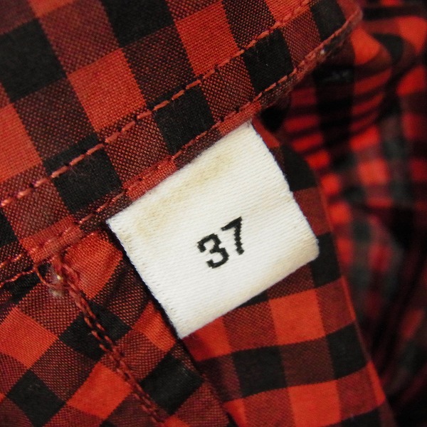 実際に弊社で買取させて頂いたGIVENCHY/ジバンシー 17SS チェック＆スター柄 長袖シャツ 37の画像 3枚目