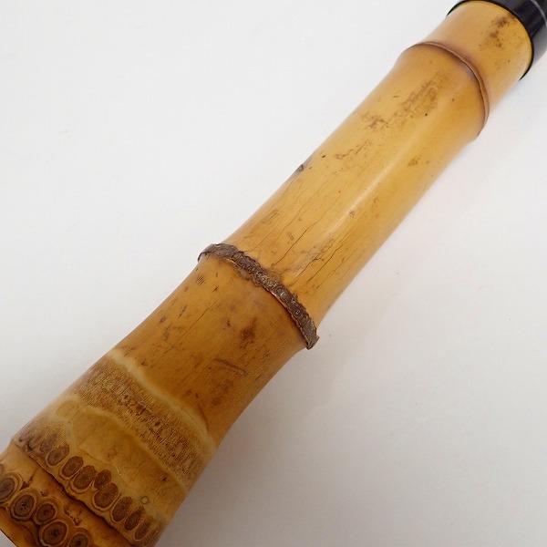実際に弊社で買取させて頂いた都山流 尺八 昌山銘/井上昌山 銀巻 約48cm/約315g 和楽器の画像 9枚目