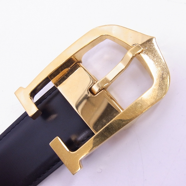実際に弊社で買取させて頂いたCARTIER/カルティエ Cバックル リバーシブルベルトの画像 4枚目