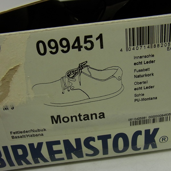 実際に弊社で買取させて頂いたBIRKENSTOCK/ビルケンシュトック MONTANA/モンタナ シューズ/27の画像 8枚目