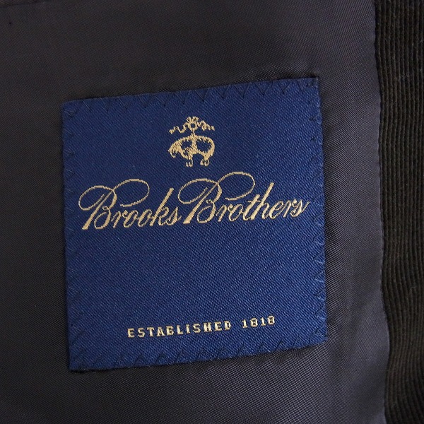 実際に弊社で買取させて頂いたBROOKS BROTHERS/ブルックスブラザーズ コーデュロイ ジャケット ダークブラウン/38の画像 3枚目