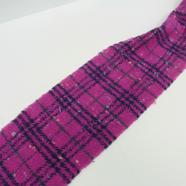 実際に弊社で買取させて頂いたBURBERRY London/バーバリーロンドン メリノウール チェック マフラーの画像 4枚目