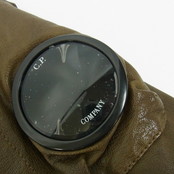 実際に弊社で買取させて頂いたC.P.COMPANY/シーピーカンパニー レザージャケット 14WCPUL02536/50の画像 4枚目