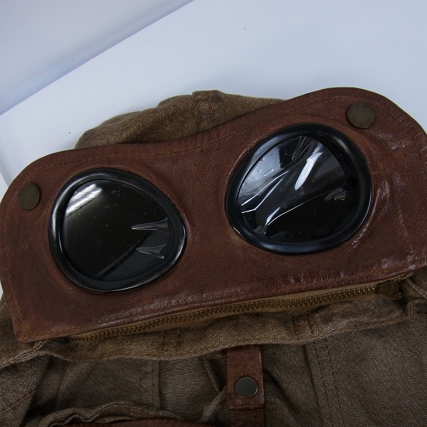 実際に弊社で買取させて頂いたC.P.COMPANY/シーピーカンパニー レザー切り替えし ゴーグルジャケット CPU0624 002051/50の画像 5枚目