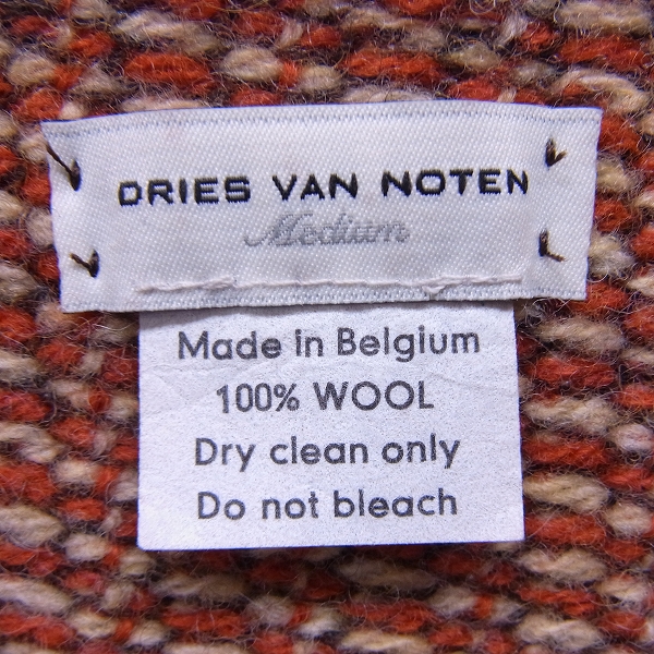 実際に弊社で買取させて頂いたDRIES VAN NOTEN/ドリスヴァンノッテン ライカタグ ウールニットVネックベスト/Mの画像 2枚目