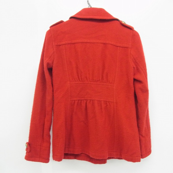 実際に弊社で買取させて頂いたBURBERRY BLUE LABEL/バーバリーブルーレーベル 三陽商会 ウール混 Pコート/38の画像 1枚目