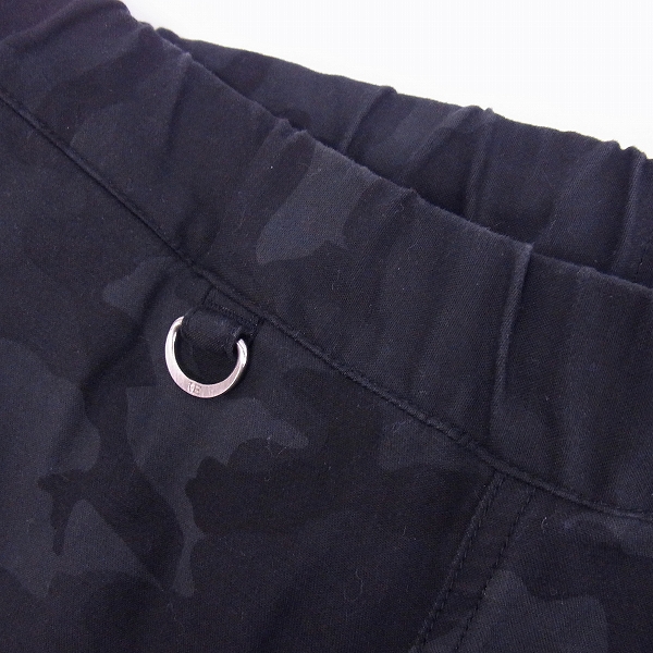 実際に弊社で買取させて頂いたuniform experiment/ユニフォームエクスペリメント ストレッチイージーパンツ ブラック/カモフラ UE-178025/2の画像 5枚目