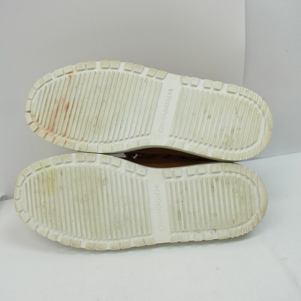 実際に弊社で買取させて頂いたKRIS VAN ASSCHE/クリスヴァンアッシュ スウェード/スエードレザー バックジップ スニーカー Size：42の画像 2枚目