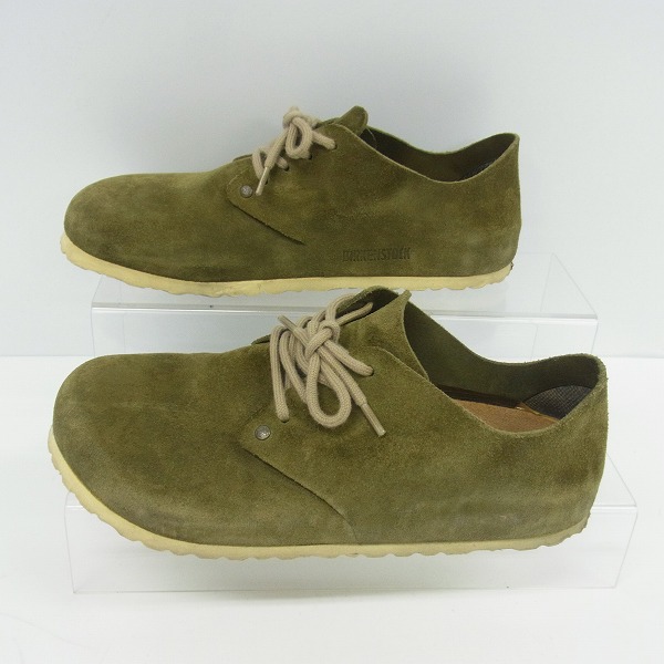 実際に弊社で買取させて頂いたBIRKENSTOCK/ビルケンシュトック スエードレザー レースアップシューズ カーキ/26の画像 3枚目