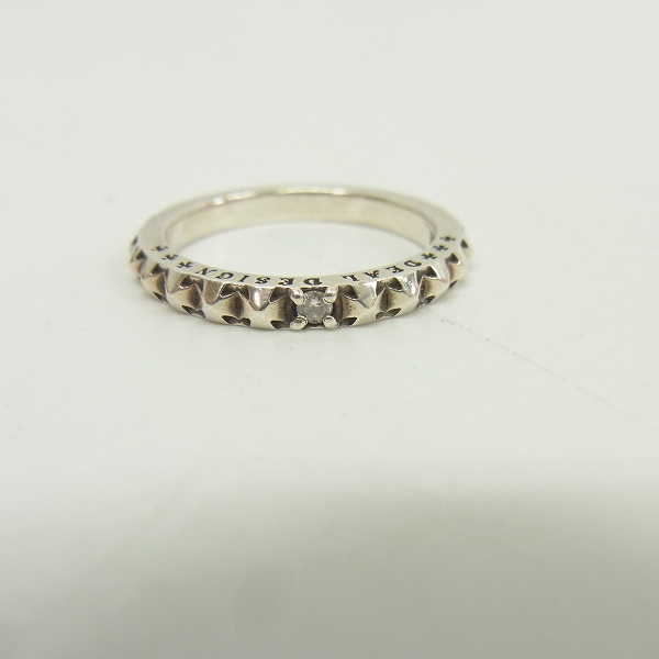 実際に弊社で買取させて頂いたDEALDESIGN/ディールデザイン タイニークロスリング/0.08ダイヤ付き/15号の画像 1枚目