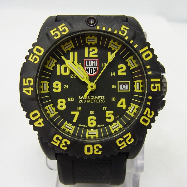 実際に弊社で買取させて頂いたLuminox/ルミノックス ネイビーシールズ イエロー 3055【動作未確認】の画像 1枚目