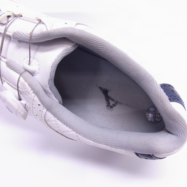 実際に弊社で買取させて頂いたMizuno/ミズノ ゴルフシューズ NEXLITE 003 Boa 51GW161014 24cm ホワイト/ネイビーの画像 4枚目