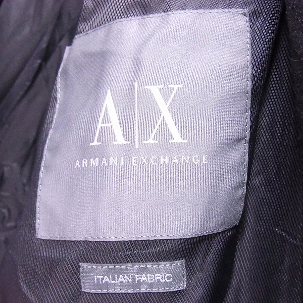 実際に弊社で買取させて頂いたARMANI EXCHANGE/アルマーニエクスチェンジ ウール混 チェスターコート Mの画像 3枚目