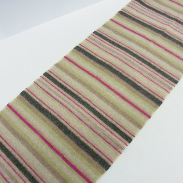 実際に弊社で買取させて頂いたPaul Smith/ポールスミス ストライプ カシミヤ100％ マフラーの画像 5枚目