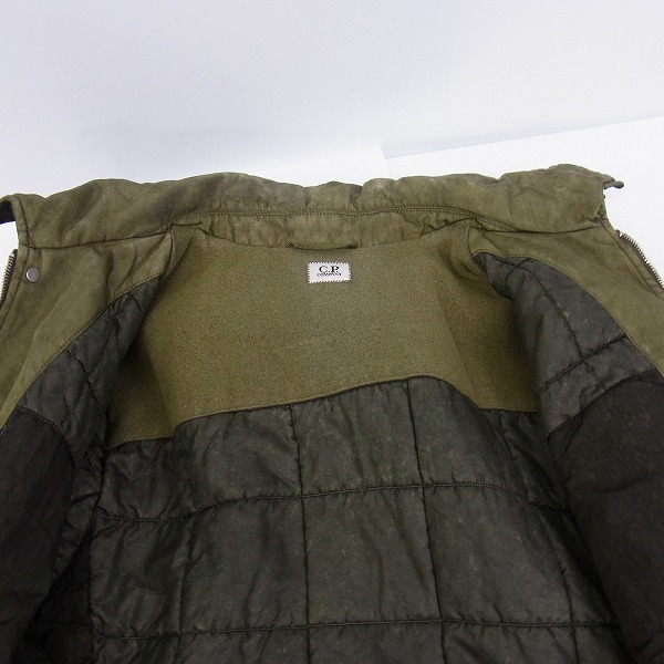 実際に弊社で買取させて頂いたC.P.COMPANY/シーピーカンパニー ミリタリー/フィールド ゴーグル ジャケット 12WM22003 A42/50の画像 8枚目