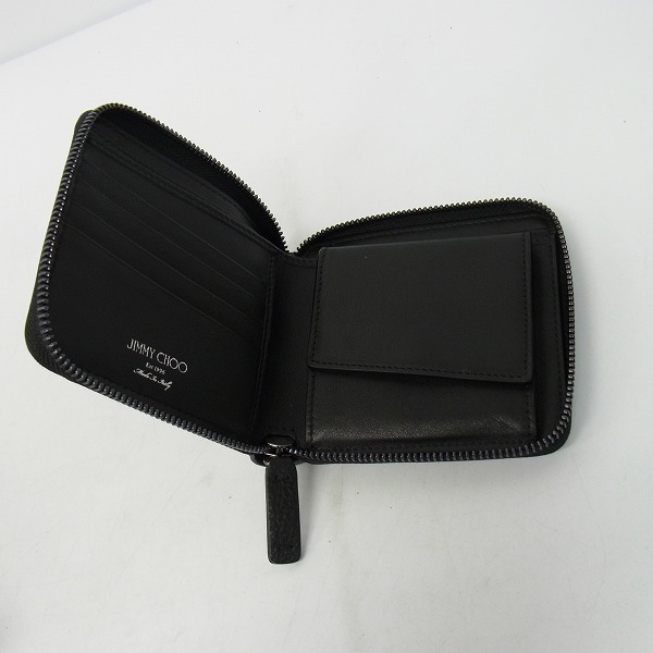 実際に弊社で買取させて頂いたJIMMY CHOO/ジミーチュウ LAWRENCE GRY 173/2つ折り財布の画像 3枚目