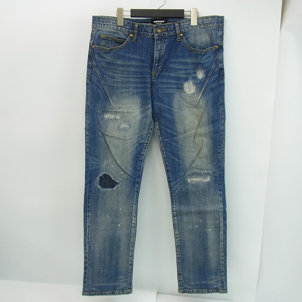 実際に弊社で買取させて頂いた1PIU1UGUALE3 RELAX×NUMBER (N)INE/ウノピュウノウグァーレ×ナンバーナイン ダメージ/リペア加工 デニムパンツ/XLの画像 0枚目