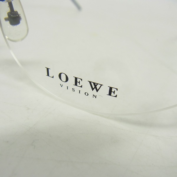 実際に弊社で買取させて頂いたLOEWE/ロエベ 眼鏡/メガネフレーム リムレス TITANIUM/チタンの画像 8枚目