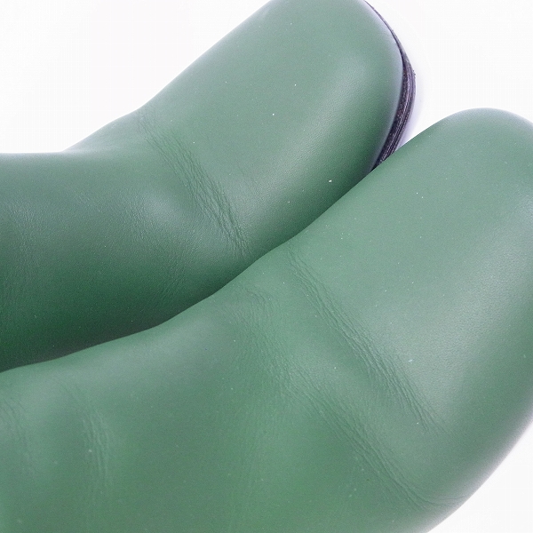 実際に弊社で買取させて頂いたMARNI/マルニ サイドジップブーツ ビブラムソール グリーン 35の画像 7枚目