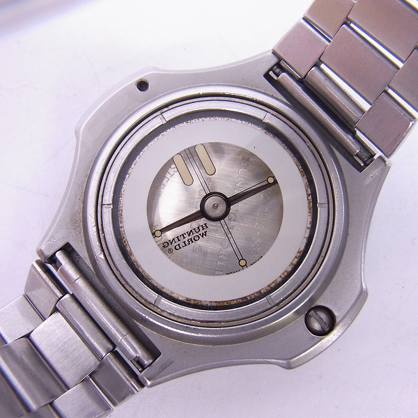 実際に弊社で買取させて頂いたHUNTING WORLD/ハンティングワールド コンパスウォッチ 腕時計【動作未確認】の画像 3枚目